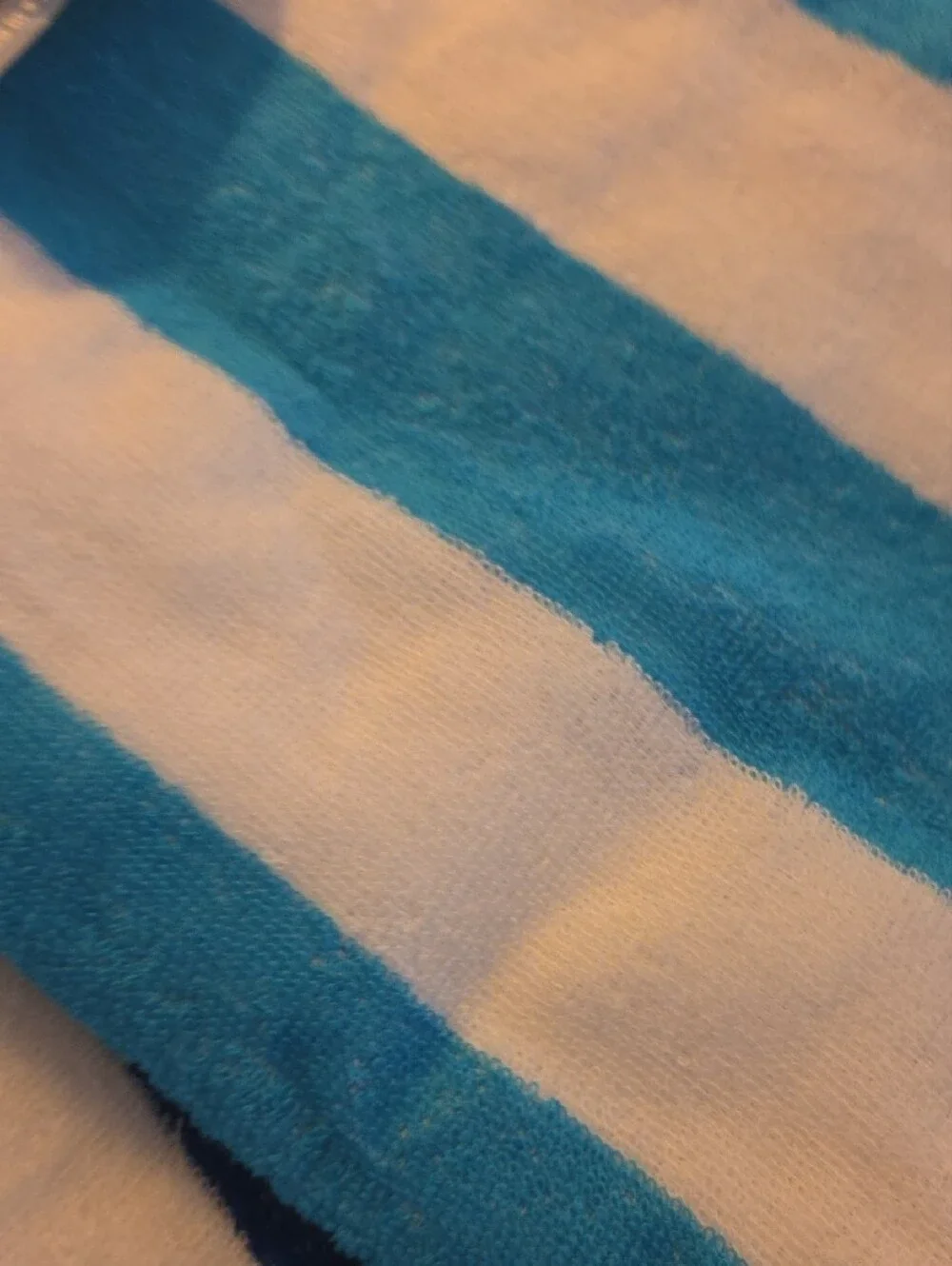 Striped Beach Towel -  Pink & Blues With White